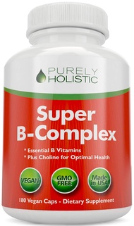 Vitamin B Complex - 8 Super B Complex Vitamins with Choline & Inositol, Vitamins B1, B2, B3, B5, B6,