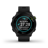 Garmin Forerunner 55 GPS Running Smartwatch with Coach Free Training Plan Support (Black/ Aqua)