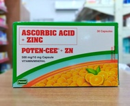 New Potencee Vitamin C with Zinc 500 mg/10 mg 30 Capsules