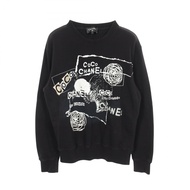 【二手】香奈兒 (Chanel) 塗鴉標誌山茶花亮片衛衣 P63298K48933 棉質塗鴉標誌衛衣 女款二手 B