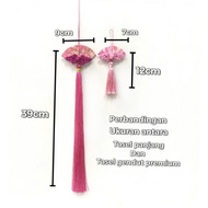 1PC - JUMBO FAN TASEL APPLICATION CHINESE NEW YEAR APPLICATION CHINESE NEW YEAR/TASEL SANGHAI BUTTON