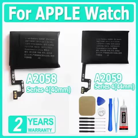 New A2058 Battery A2058 224.9mAh For Apple watch Series 4 40mm battery A2059 For Apple watch Series 
