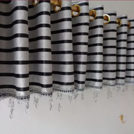 Poni Gorden Atas Pintu Polos / Tirai Jendela Pendek / Tabir Ruang Tamu - Poliester Warna Cerah