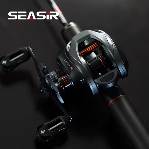 SEASIR Cast-X2 Baitcasting Reel 7.3:1 High Speed Gear Ratio Drag 8.5KG Aluminum Carbon Grip Metal Ha
