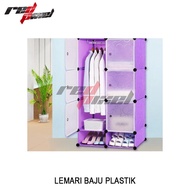 DIY 6-Door Plastic Wardrobe