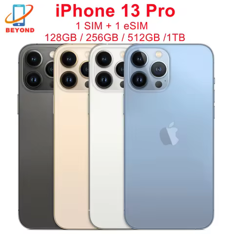 Apple iPhone 13 Pro 13pro 128/256/512GB/1TB ROM 6GB RAM 6.1" Super Retina OLED A15 IOS Face ID NFC U