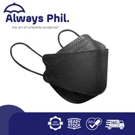 Always PHIL. a bag of 10 pcs KF94 Nanofiber Filter Face Mask Anti-dust Anti-Fog New face mask big sale black and white mask Krea 10pcs