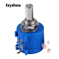 FAYSHOWSG Precision Potentiometer, 10 Turns 3590S-2-103L Wirewound Potentiometer, Stable Adjustable 