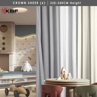 sbbucurtain Sheer 6 Mix Curtain Window Ready Made Hook Eyelet (330cm-340cm)