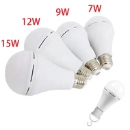 Emergency LED Light Bulb E27 9W 12W 15W Rechargeable 1200mAh Battery 85-265V 110V 220V for Camping T