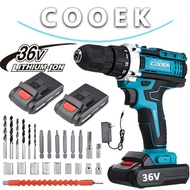 COOEK 21V LITHIUM BATTERY may initially Impak Berus Drill Multi-Function Electric Equipment Set