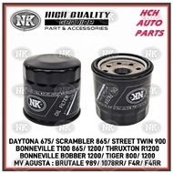 OIL FILTER - TRIUMPH - DAYTONA 675/ TIGER 800/ STREET TWIN 900/ TIGER EXPLORER 1200/ BONNEVILLE T100