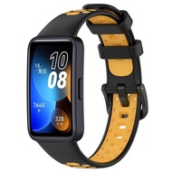 (GoodSeller) Huawei Band 8 NKEI Silicone Two Tone Strap Huawei Band 8 Silicone Strap