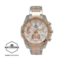 Casio Edifice Standard Chronograph Pink Gold Ion Plated Two-tone Stainless Steel Band Watch EFR559SG-7A EFR-559SG-7A