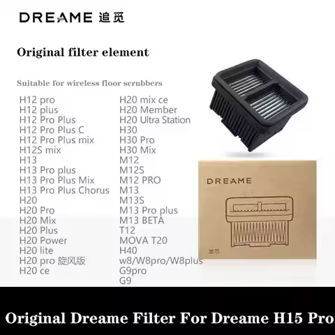 Original Dreame H15 Pro H12 Pro M12 Pro M13 H13 Pro T12 H20 H30 H12S floor scrubber accessories filt