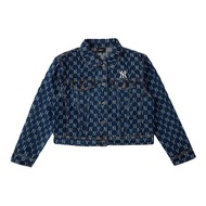 [Self-Operated] MLB MLB Old Flower Denim Jacket Women's Retro NY Short Top Jacket 3FDKM0321