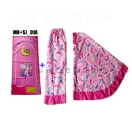 TERLARIS SET MUKENA & SEJADAH ANAK - MK+SJ__01A, M (2-3THN)
