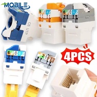 Office Data Center Network Module | RJ45 Punch-down Tool-Free Connector with Color-Coded T568A/B, 10
