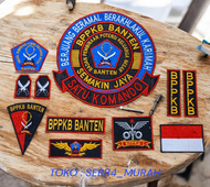 Emblem bordir BPPKB BANTEN 1 SET (SATU KAMANDO) ,untuk pakaian baju,kemeja,jaket,accesoris fashion y