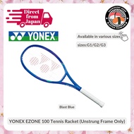 [YONEX] EZONE 100 Tennis Racket Frame Only – Blast Blue (G1/G2/G3) – For All Levels - Direct JAPAN