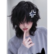 🔥 Men's Wig Set 🔥 topi rambut palsu lelaki HOTSELLING fluffy in stock Retro Wolf Tail handsome neutr