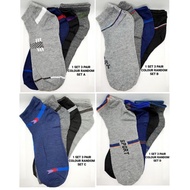 【 READY STOCK 】( 1 SET 3 PAIR ) ( COLOUR RANDOM ) Man Cotton Socks Stocking