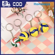 [Homesaya] PVC Volleyball Keychain - Sport Keychain Gift for Volleyball Fans