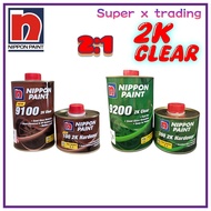 Nippon 9100/9200 2K Clear Coat High Solid  Nax Premila 2:1 Dengan Pengeras 0.5Litter/Nippon 2K Clear