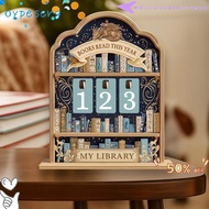 OYPESERG12 Reading Tracker Signage, Handmade Books Read This Year Books Read Tracker,  Wooden 2D Rea