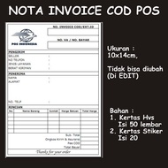 POST INVOICE NOTE/ POSTAGE SHIPPING LABELS/ ADDRESS PAPER POS Invoice Note Label
