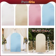[PETSOLA] Arch Backdrop Cover Backdrop Stand Cover Arched Backdrop Portable Wedding Arch Cover for B