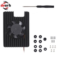 Compact Aluminum Heat Sink and 3007 Fan Set for For raspberry Pi For cm4 and CM5