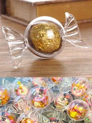 6入組糖果形狀透明塑料巧克力禮盒,紀念聚會、生日花束材料包裝
