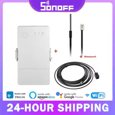 SONOFF TH Origin WIFI Switch Smart Home Controller Temperature Humidity Monitor Switch 20A Max TH10/