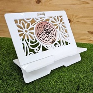 Rehal Al-Quran Exclusive Percuma Engrave Nama Rehal Acrylic Rehal Premium