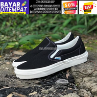 VANS SLIP ON PREMIUM SEPATU PRIA VANS OLD SKOOL BW BLACK WHITE WAFFLE DT BNIB / SEPATU SNEAKERS / SE