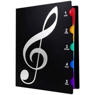 Fogman A4 Music File - Score File, Sheet Music Case, Lesson File, Black, Writable (40 Sheets)