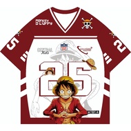 One Piece Kids Jersey for Boys and Girls, Premium Dryfit Material, Ages 4-10 Years