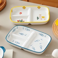 Tableware for children and adults211Home Set Plates Quantitative Dinner Plates Ceramic Divided Plate