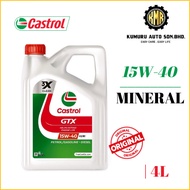 (1@BTL) Original Castrol GTX 15W40 Engine Oil 4L for Petrol Cars