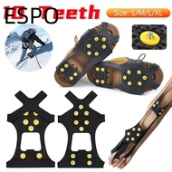 ESPO Ice Claw, 10 Teeth Universal Ice Gripper Spike,  Anti-Slip Spike Shoe Covers For Shoes