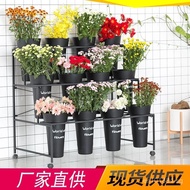 Flower Bucket Round Shelf Flower Stand Display Ladder New Flower Shop Shelf Iron Flower Stand Large 