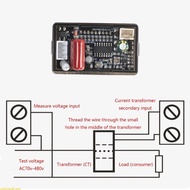 weroyal AC70V-480V Voltage Ammeter Current MonitorsLCD Panel Double Display Digital Voltage Amplifie