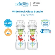 [BUNDLE] Dr. Brown's Wide Neck 9oz/270ml Glass Bundle (9oz x2)