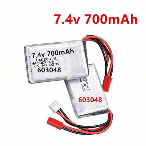 603048 7.4v 700mAh Lipo Battery For X600 F46 X601H Drone RC Aircraft JXD391V Helicopter Model Spare