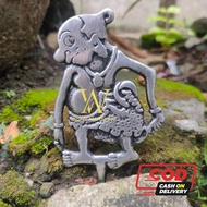 Miniatur Wayang Aluminium Pajangan Hiasan Motif Wayang Punokawan 1 Pcs