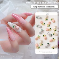 5pcs Nail Art Alloy Tulip 3D Nail Art Accessories Nail Art Sticker