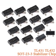 10pcs TL431ACDBZR SOT-23-3  TL431 TL432 TL431IDBZR Adjustable Precision Parallel Stabilizer Chip IC 