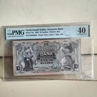 uang 10 gulden Wayang ttd SMITH PMG 35