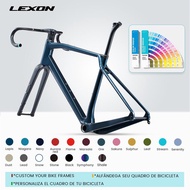 LEXON Customized Color Carbon Gravel Frame Disc Brake Road Bike Frameset off-Road Cyclecross Frames Cycling Bicycle Accessories